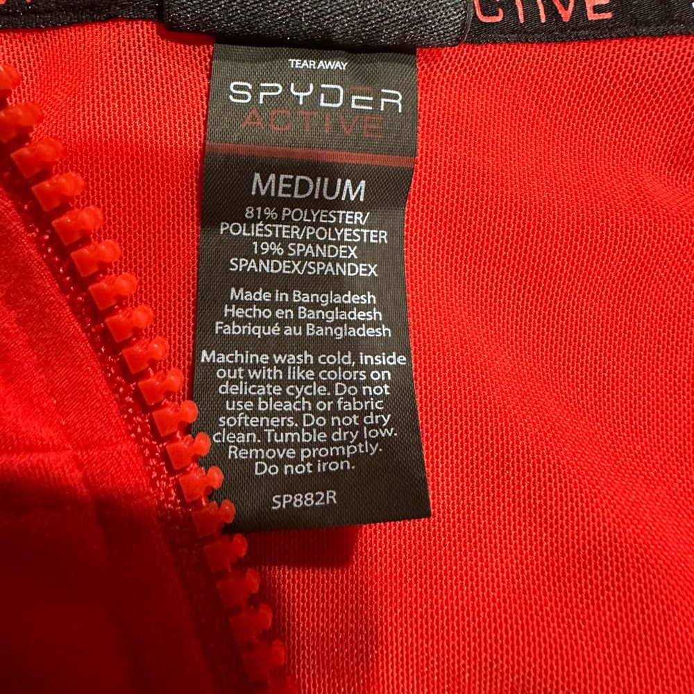 Spyder Vibrant Red Activewear - Picture 4 of 6